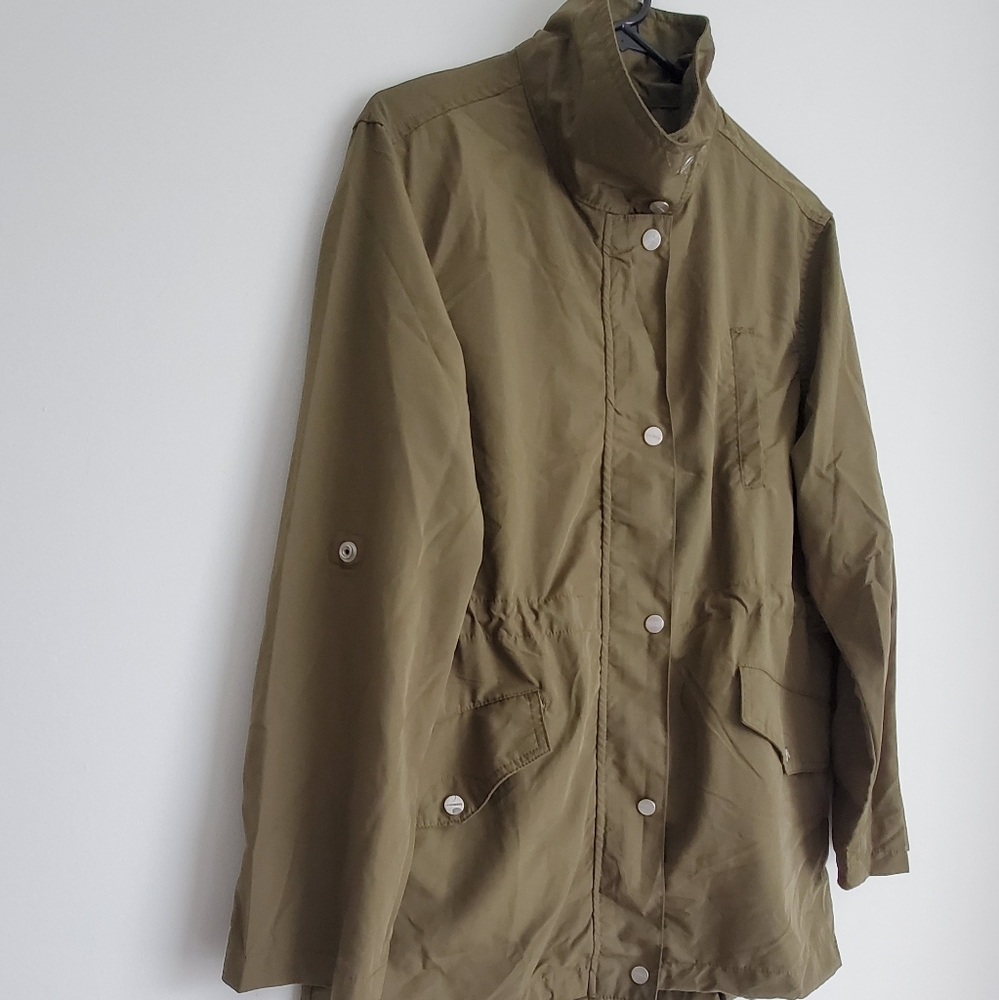 Sanctuary Lightweight Olive Utility Jacket Small - Picture 5 of 8